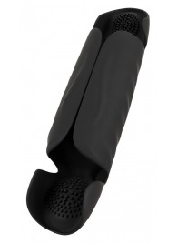 Черный вибромастурбатор с трехточечной стимуляцией Penis Trainer with 3 Point Stimulation - Orion - в Махачкале купить с доставкой