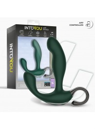 Зеленый вибромассажёр простаты Greeny - 12,8 см. - Intoyou - в Махачкале купить с доставкой