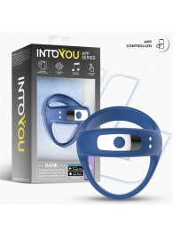 Синее интерактивное эрекционное виброкольцо Rank - Intoyou - в Махачкале купить с доставкой