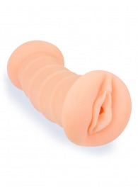 Телесный двусторонний мастурбатор с вибропулей и эрекционными кольцами в комплекте - Sexy Girl - в Махачкале купить с доставкой