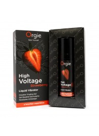 Жидкий вибратор Orgie High Voltage Strawberry - 15 мл. - ORGIE - купить с доставкой в Махачкале