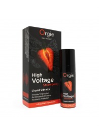 Жидкий вибратор Orgie High Voltage Strawberry - 15 мл. - ORGIE - купить с доставкой в Махачкале
