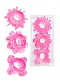Комплект из 3 розовых эрекционных колец - Erowoman-Eroman - в Махачкале купить с доставкой