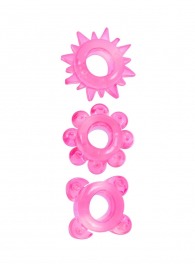 Комплект из 3 розовых эрекционных колец - Erowoman-Eroman - в Махачкале купить с доставкой