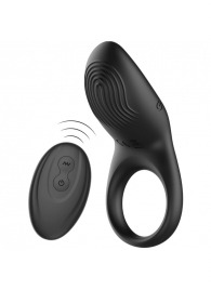 Черное эрекционное виброкольцо с пультом ДУ - Ibiza - в Махачкале купить с доставкой