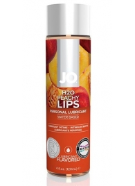 Лубрикант на водной основе с ароматом персика JO Flavored Peachy Lips - 120 мл. - System JO - купить с доставкой в Махачкале