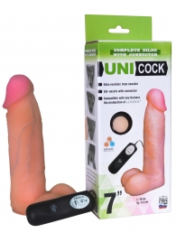 Фаллическая насадка Харнесс UNICOCK 7  с вибрацией - 19 см. - LOVETOY (А-Полимер) - купить с доставкой в Махачкале