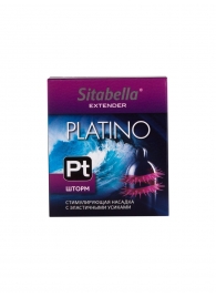 Стимулирующая насадка со спиралью из усиков Platino  Шторм - Sitabella - купить с доставкой в Махачкале
