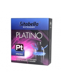 Стимулирующая насадка с усиками и шипиками Platino  Ураган - Sitabella - купить с доставкой в Махачкале