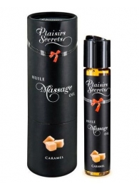 Массажное масло с ароматом карамели Huile de Massage Gourmande Caramel - 59 мл. - Plaisir Secret - купить с доставкой в Махачкале