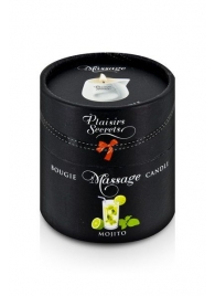 Массажная свеча с ароматом мохито Bougie de Massage Mojito - 80 мл. - Plaisir Secret - купить с доставкой в Махачкале