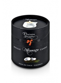 Массажная свеча с ароматом кокоса Bougie de Massage Gourmande Coco - 80 мл. - Plaisir Secret - купить с доставкой в Махачкале