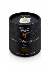 Массажная свеча с ароматом шоколада Bougie de Massage Gourmande Chocolat - 80 мл. - Plaisir Secret - купить с доставкой в Махачкале