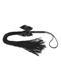 Чёрная плётка Lilly Whip Bijoux - Bijoux Indiscrets - купить с доставкой в Махачкале