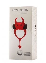 Красное эрекционное кольцо в форме дьяволенка DEVOL COCKRING - Adrien Lastic - в Махачкале купить с доставкой