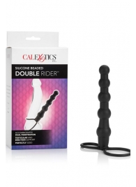 Насадка на пенис для двойного проникновения Silicone Beaded Double Rider - 14 см. - California Exotic Novelties - в Махачкале купить с доставкой