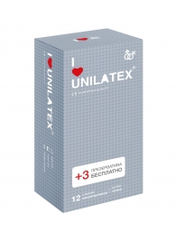 Презервативы с точками Unilatex Dotted - 12 шт. + 3 шт. в подарок - Unilatex - купить с доставкой в Махачкале