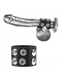 Ремень на член и мошонку 1.5  Cock Ring With Ball Strap - BlueLine - купить с доставкой в Махачкале