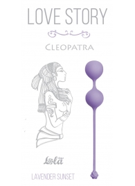 Сиреневые вагинальные шарики Cleopatra Lavender Sunset - Lola Games