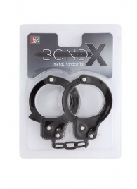 Чёрные наручники из листового металла BONDX METAL CUFFS BLACK - Dream Toys - купить с доставкой в Махачкале