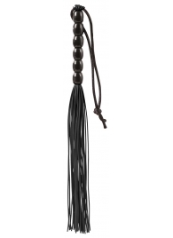 Чёрная мини-плеть из резины Rubber Mini Whip - 22 см. - Blush Novelties - купить с доставкой в Махачкале