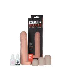Насадка-удлинитель Extension sleeve с подхватом мошонки - 19 см. - Sitabella - в Махачкале купить с доставкой