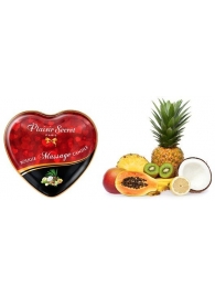 Массажная свеча с ароматом экзотических фруктов Bougie Massage Candle - 35 мл. - Plaisir Secret - купить с доставкой в Махачкале