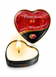Массажная свеча с ароматом персика Bougie Massage Candle - 35 мл. - Plaisir Secret - купить с доставкой в Махачкале