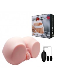 Телесный мастурбатор с двумя любовными тоннелями и вибрацией - Baile - в Махачкале купить с доставкой