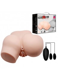 Телесный полуторс с двумя любовными тоннелями и вибрацией - Baile - в Махачкале купить с доставкой