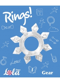 Прозрачное эрекционное кольцо Rings Gear - Lola Games - в Махачкале купить с доставкой