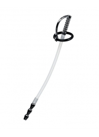 Силиконовый уретральный плаг со сменными фиксирующими кольцами Metal - ToyFa - купить с доставкой в Махачкале