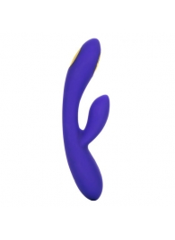 Фиолетовый вибратор с функцией электростимуляции Intimate E-Stimulator Dual Wand - 21,5 см. - California Exotic Novelties - купить с доставкой в Махачкале