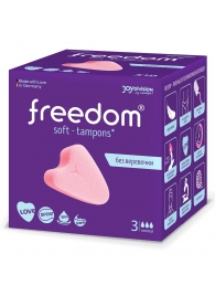 Женские гигиенические тампоны без веревочки FREEDOM normal - 3 шт. - Freedom - купить с доставкой в Махачкале