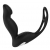 Черный вибромассажер простаты P-PLEASER W ERECTION ENHANCE - Dream Toys - в Махачкале купить с доставкой