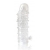 Закрытая прозрачная рельефная насадка Crystal sleeve - 13 см. - Erowoman-Eroman - в Махачкале купить с доставкой
