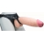 Телесный реалистичный фаллоимитатор на черных трусиках Real Big Strap-On - 34,5 см. - LOVETOY (А-Полимер) - купить с доставкой в Махачкале