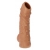 Телесная насадка с пупырышками и открытой головкой Nude Sleeve M - 12 см. - KOKOS - в Махачкале купить с доставкой