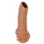 Телесная насадка с усиками и открытой головкой Nude Sleeve M - 12 см. - KOKOS - в Махачкале купить с доставкой