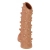 Телесная насадка с шипами и открытой головкой Nude Sleeve L - 14 см. - KOKOS - в Махачкале купить с доставкой