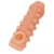 Телесная закрытая насадка с шариками Cock Sleeve Size S - 13,8 см. - KOKOS - в Махачкале купить с доставкой