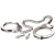 Металлические наручники Metal Leg Cuffs - Pipedream - купить с доставкой в Махачкале