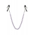 Зажимы для сосков с фиолетовой цепочкой Sweet Caress Nipple Chain - Sweet Caress - купить с доставкой в Махачкале