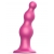 Розовая насадка Strap-On-Me Dildo Plug Beads size S - Strap-on-me - купить с доставкой в Махачкале