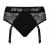 Черные трусики для насадок Diva Lingerie Harness - size S - Strap-on-me - купить с доставкой в Махачкале