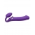 Фиолетовый безремневой вибрострапон Silicone Bendable Strap-On - size XL - Strap-on-me - купить с доставкой в Махачкале