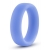 Голубое люминесцентное кольцо Silicone Glo Cock Ring - Blush Novelties - в Махачкале купить с доставкой