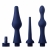 Набор из 3 универсальных насадок для анального душа Universal 3 Piece Silicone Enema Attachment Set - XR Brands - купить с доставкой в Махачкале