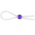 Прозрачное лассо с фиолетовой бусиной SILICONE COCK RING WITH BEAD LAVENDER - NMC - в Махачкале купить с доставкой