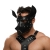 Черная кожаная маска «Собака» - Crazy Handmade - купить с доставкой в Махачкале